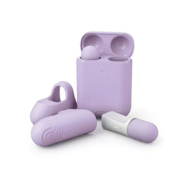 Hello Touch Pro Purple Vibrating Finger Stimulators With Charging Pod
