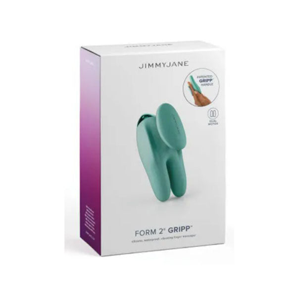 Jimmyjane Form 2 Gripp Teal Usb Rechargeable Handheld Stimulator