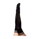 Kixies Danielle Black Solid Opaque Thigh Highs Black