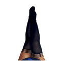 Kixies Danielle Black Solid Opaque Thigh Highs Black