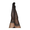 Kixies Anna Sheer Black Diamond Thigh Highs Black