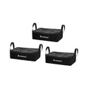 3Pcs Camping Canvas Storage Black
