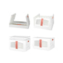 Plastic Storage Containers Stackable Red Raspberry
