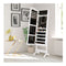Full Length Lockable Jewelry Storage Armoire With 4 Tilting Angles