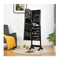 Full Length Lockable Jewelry Storage Armoire With 4 Tilting Angles