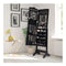 Full Length Lockable Jewelry Storage Armoire With 4 Tilting Angles
