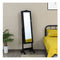 Full Length Lockable Jewelry Storage Armoire With 4 Tilting Angles