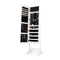 Full Length Lockable Jewelry Storage Armoire With 4 Tilting Angles