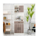 3 Door Storage Cabinet with Adjustable Shelves for Kitchen