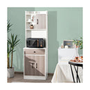 3 Door Storage Cabinet with Adjustable Shelves for Kitchen