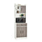 3 Door Storage Cabinet with Adjustable Shelves for Kitchen
