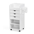 Craft Storage Cart with Mobile Drawers Shelves for Living Room