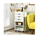 Craft Storage Cart with Mobile Drawers Shelves for Living Room