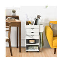 Craft Storage Cart with Mobile Drawers Shelves for Living Room