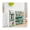 Kids Toy Storage Organizer with Bookshelf for Childs Bedroom Green
