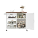 Kitchen Rolling Cart Island Heavy Duty Storage Trolley Cabinet