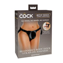 King Cock Elite Beginners Body Dock Strap On Harness Black Adjustable