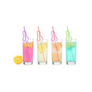 Glitterati Penis Silly Straws Colored Hens Party Straws 8 Pack