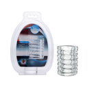 Trinity Spiral Ball Stretcher Clear Ball Stretcher Ring