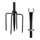 String Light Poles With 5 Prong Forked Base Adjustable 80 To 270cm
