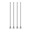 String Light Poles With 5 Prong Forked Base Adjustable 80 To 270cm