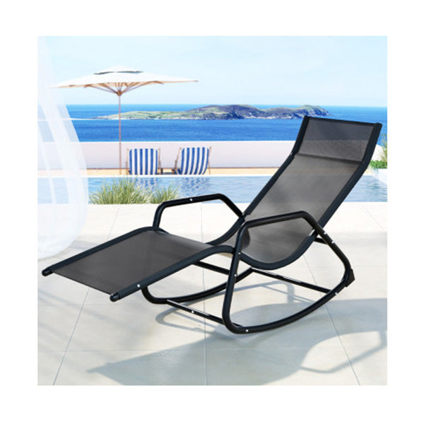 Sun Lounge Rocking Chair Outdoor Lounger Patio Furniture Pool Garden