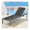 Sun Lounger Outdoor Lounge Chair Patio Furniture Aluminium Wheels Pool