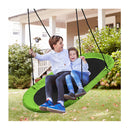 Flying Oval Tree Swing Set With Adjustable Hanging Ropes For Outdoor