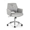 Upholstered Swivel Chair with Adjustable Height for Home Office
