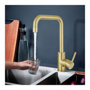 Kitchen Mixer Tap Swivel Spout 2 Mode Spray
