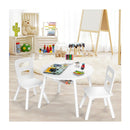 3 Piece Children Activity Table Set With Center Mesh Storage