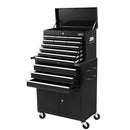 13 Drawer Tool Box Cabinet Chest Toolbox Storage Garage Organiser Black