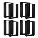 8X Coffee Dining Table Legs Steel Industrial 71x50CM