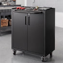 Rolling Tool Cabinet Heavy-Duty Storage Cabinet Adjustable Shelf Black