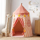 Kids Play Tent with Star Lights and Window Carry Bag 116cmx153cm Playhouse
