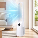 Bladeless Tower Fan 100cm 2-in-1 Cooling Airflow Purifying Remote
