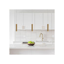 Satin Brass Sleek Cylindrical Pendant