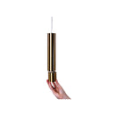 Satin Brass Sleek Cylindrical Pendant