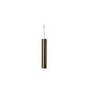 Satin Brass Sleek Cylindrical Pendant