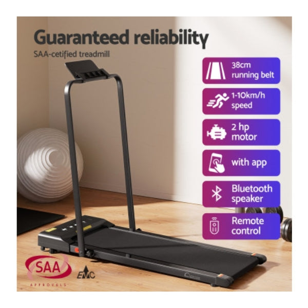 Treadmill Electric Walking Pad Home Gym Fitness Remote Foldable