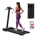 Walking Pad Treadmill 2 in 1 Foldable for Home Gym 40cm Wide Belt 12 Programs with App