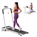 3 in 1 Walking Pad Treadmill 20% Auto Incline Under Desk Foldable Treadmills for Home With 40cm Wide Belt White