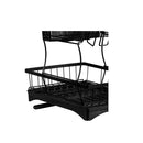 Detachable Dish Drying Rack Cutlery Black