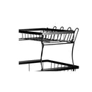 Detachable Dish Drying Rack Cutlery Black