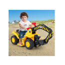 Kids Ride On Excavator Toy With Storage Horn And Sound Effects