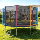 16FT Kids Trampoline Rebounder with Enclosure Net Storage Bag