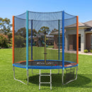 6FT Kids Trampoline Rebounder with Enclosure Net Storage Bag