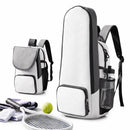 Tennis Racket Bag Foldable Backpack Racket Pocket Shoe Compartment