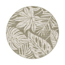 Cali Palm Linen Round Rug