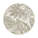 Cali Palm Linen Round Rug